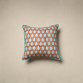 Cotton sanganeri cushion cover 08 - handcrafted