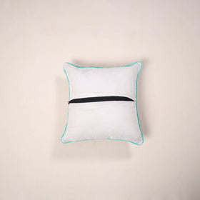 Brown - cotton sanganeri cushion cover 08 - handcrafted