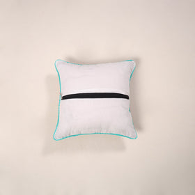 Brown - cotton sanganeri cushion cover 16 - handcrafted