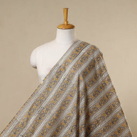 Brown - cotton sanganeri fabric 01 - handcrafted