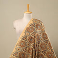 Brown Block Print Cotton Sanganeri Fabric