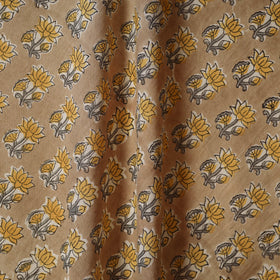Brown - cotton sanganeri fabric 07 - handcrafted