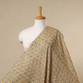 Brown - cotton sanganeri fabric 07 - handcrafted
