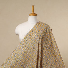 Brown - cotton sanganeri fabric 07 - handcrafted