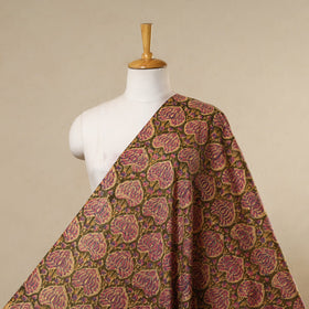 Brown - cotton sanganeri fabric 08 - handcrafted