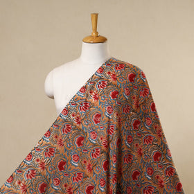 Brown - cotton sanganeri fabric 11 - handcrafted