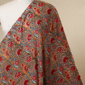 Brown - cotton sanganeri fabric 11 - handcrafted