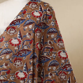 Brown - cotton sanganeri fabric 19 - handcrafted