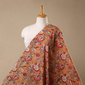 Brown - cotton sanganeri fabric 19 - handcrafted