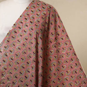 Brown - cotton sanganeri fabric 21 - handcrafted