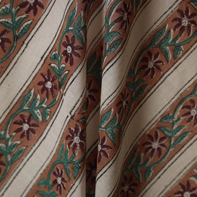 Brown - cotton sanganeri fabric 26 - handcrafted