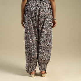 Brown Block Print Cotton Sanganeri Salwar