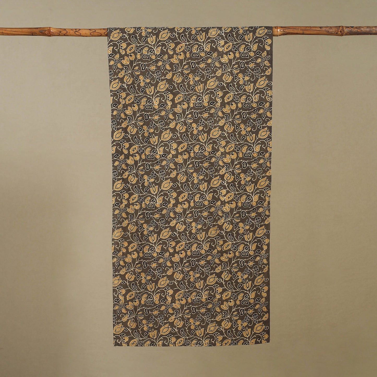 Brown Ajrakh Block Print Cotton Stole