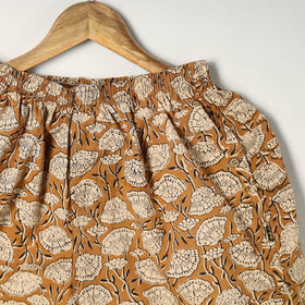 Brown - cotton unisex bagru shorts/boxer 14 - handcrafted