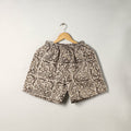 Buy Brown Block Print Cotton Unisex Bagru Shorts/Boxer