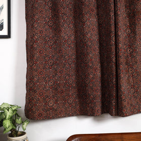 Buy Block Print Cotton Window Ajrakh Curtain
