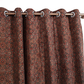 Buy Block Print Cotton Window Ajrakh Curtain