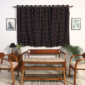 Buy Cotton Window Brown Pochampally Ikat Curtain 