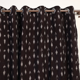 Buy Cotton Window Brown Pochampally Ikat Curtain 