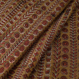 Ajrakh Dabu Bagru Block Print Handloom Chanderi Silk Fabric