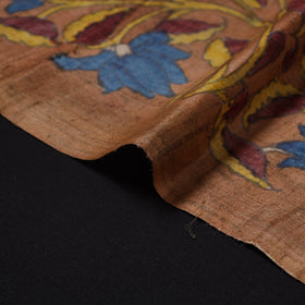 Brown - desi tussar silk handpainted srikalahasti pen