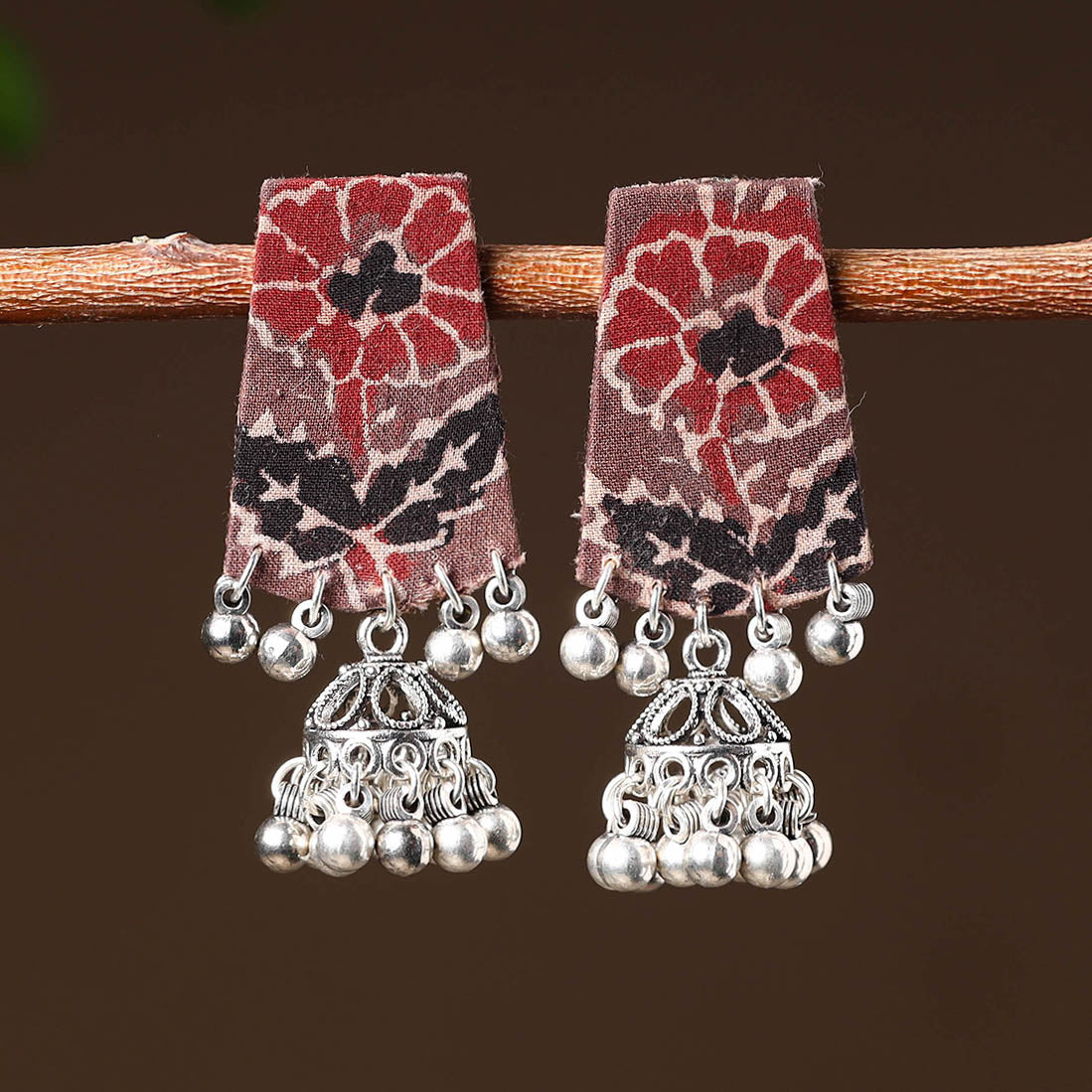 Buy Dharmi Handcrafted GS Fabart Earrings