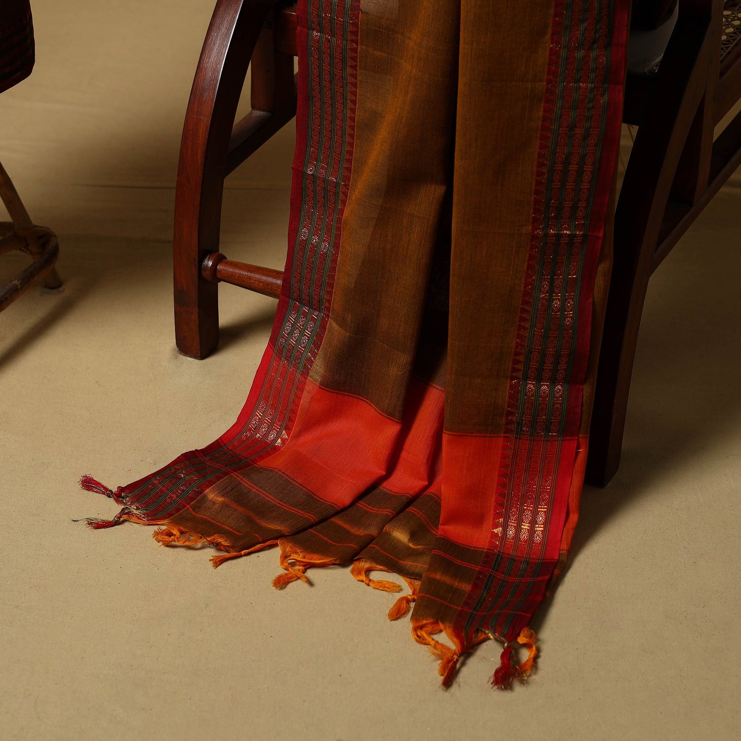 Dharwad cotton 3pc unstitched dress material with border 05