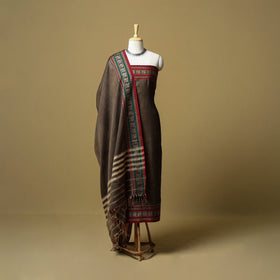 Dharwad cotton 3pc unstitched dress material with border 19