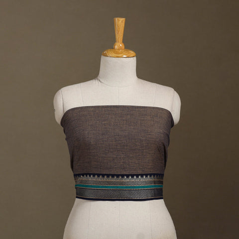 Brown Dharwad Cotton Blouse Piece