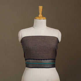 Brown Dharwad Cotton Blouse Piece