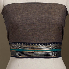 Brown Dharwad Cotton Blouse Piece