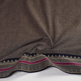 Brown - dharwad cotton blouse piece 50 - handcrafted