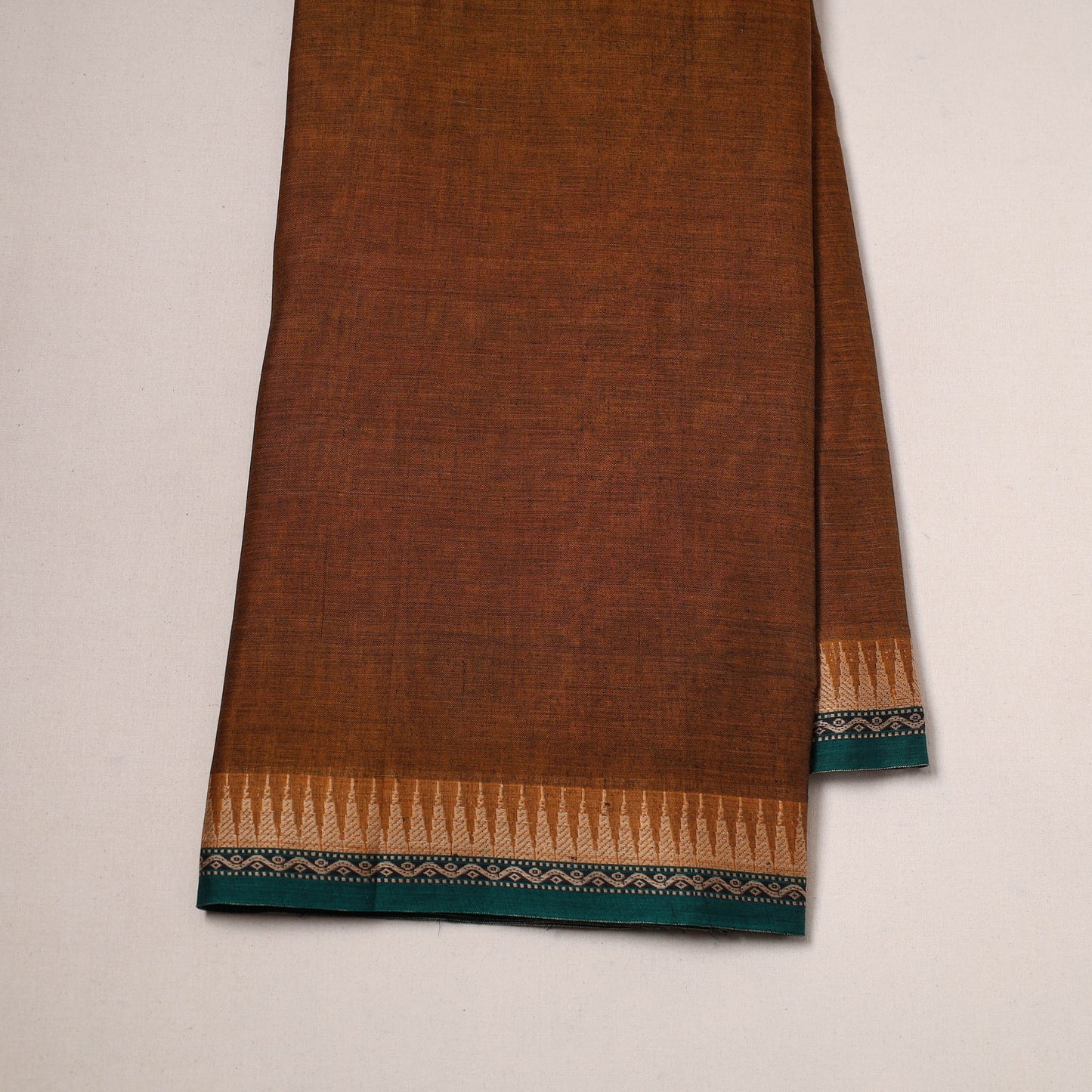 Dharwad cotton fabric with border 06 - handcrafted