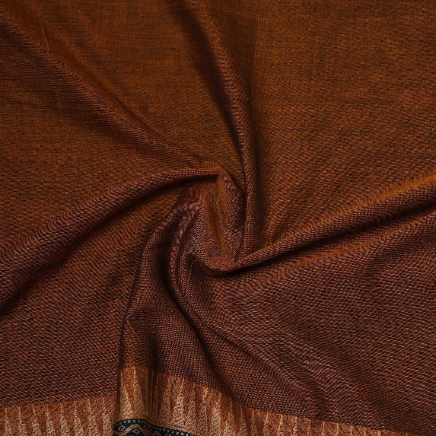 Dharwad cotton fabric with border 06 - handcrafted