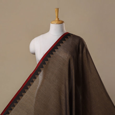 Dharwad cotton fabric with border 15 - handcrafted