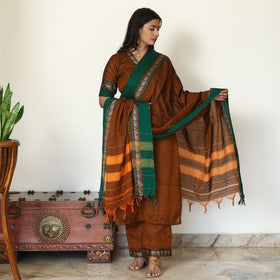 Buy Dharwad Cotton Kurta with Palazzo & Dupatta Set Online at iTokri.com