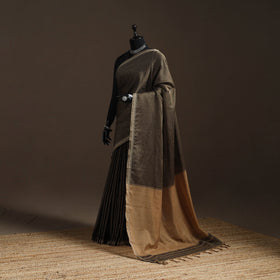 Dharwad cotton saree with border 03 - handcrafted