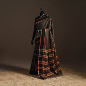 Dharwad cotton saree with border 23 - handcrafted