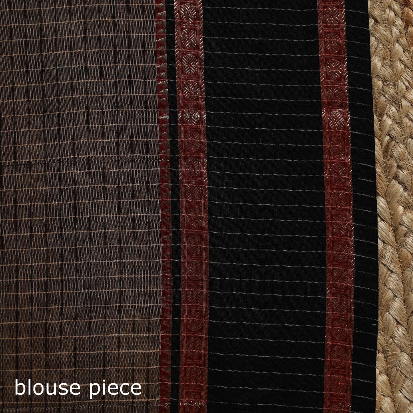 Dharwad cotton saree with border 23 - handcrafted