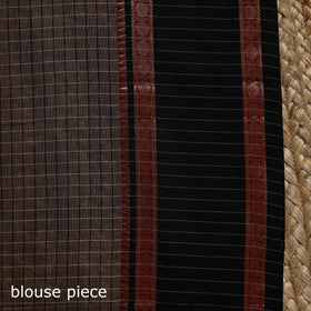 Dharwad cotton saree with border 23 - handcrafted