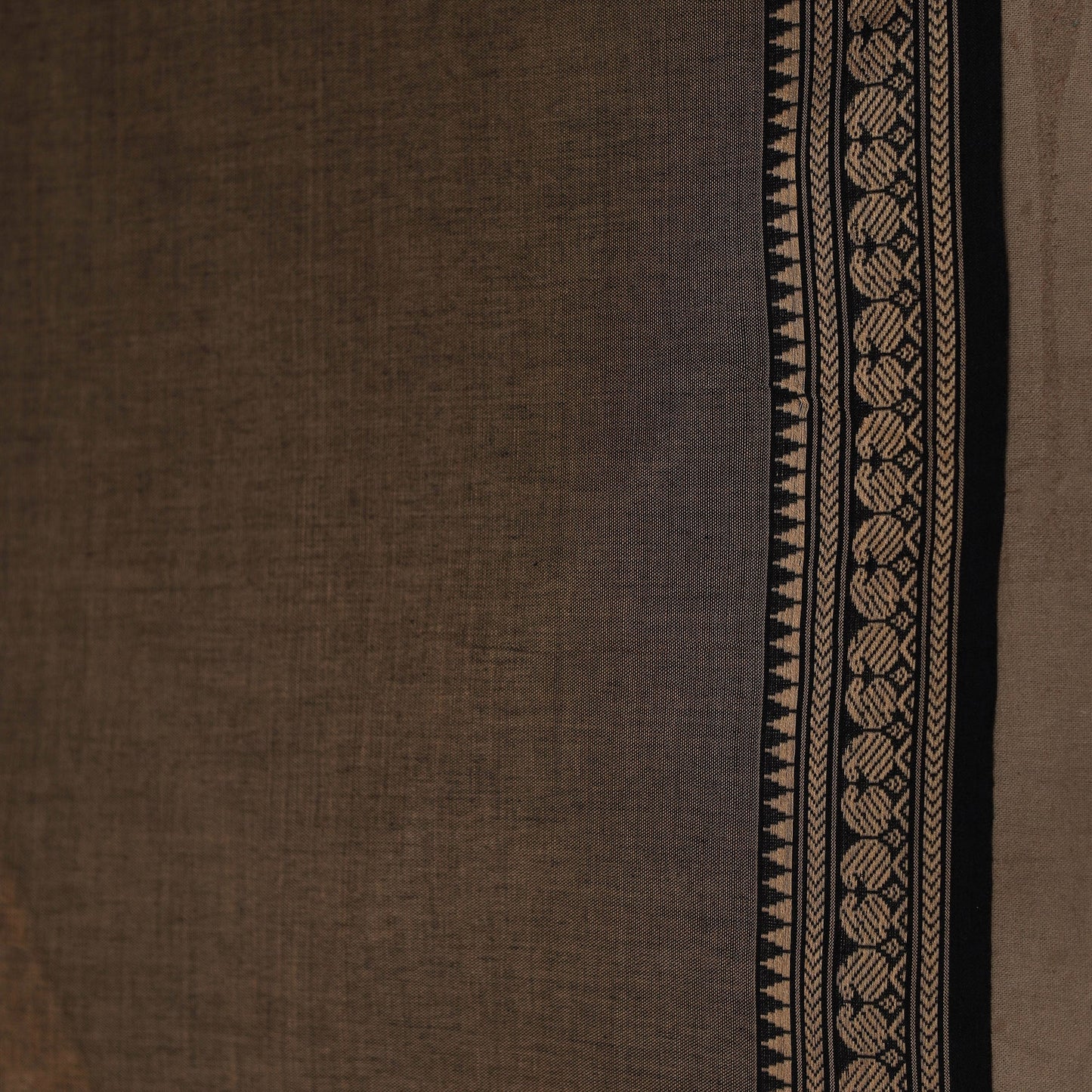 Dharwad cotton saree with border 31 - handcrafted