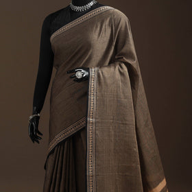 Dharwad cotton saree with border 31 - handcrafted