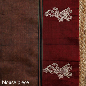 Dharwad cotton saree with border 40 - handcrafted