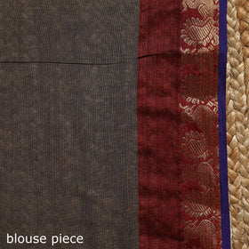 Dharwad cotton saree with border 51 - handcrafted