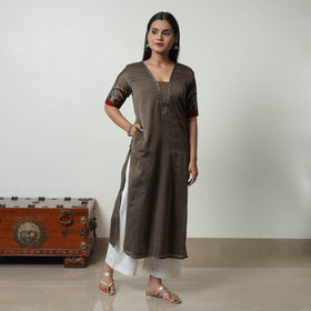 Dharwad Mercerised Cotton Kurta | Straight & Elegant for Women