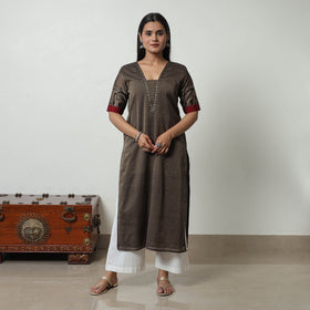 Dharwad Mercerised Cotton Kurta | Straight & Elegant for Women