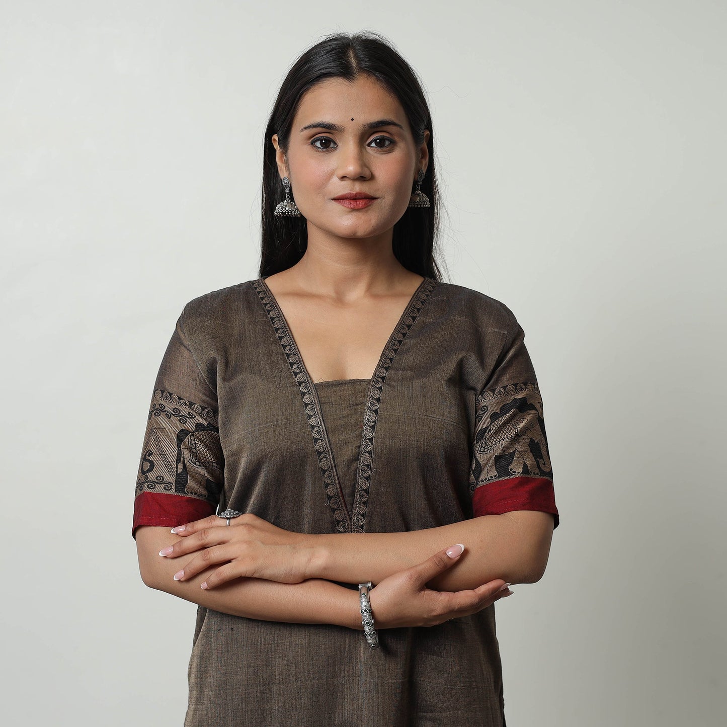 Dharwad Mercerised Cotton Kurta | Straight & Elegant for Women