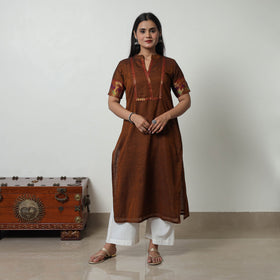 Dharwad Mercerised Cotton Kurta for Women Straight & Elegant
