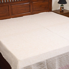 Brown - double handloom cotton bed sheet (108 x 90 in) 03