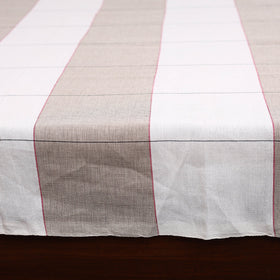 Brown - double handloom cotton bed sheet (108 x 90 in) 11